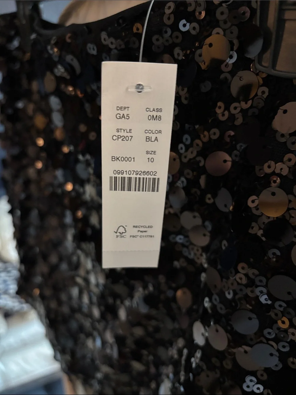 J. Crew Black Sequin Mini Skirt